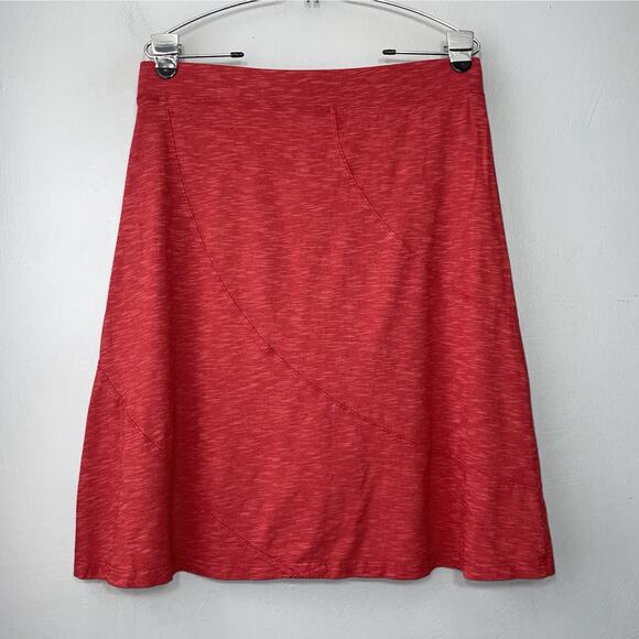 Horny Toad Escapade Skirt Size Small Red Organic Cotton Knit Eco Outdoors Casual - Picture 4 of 11